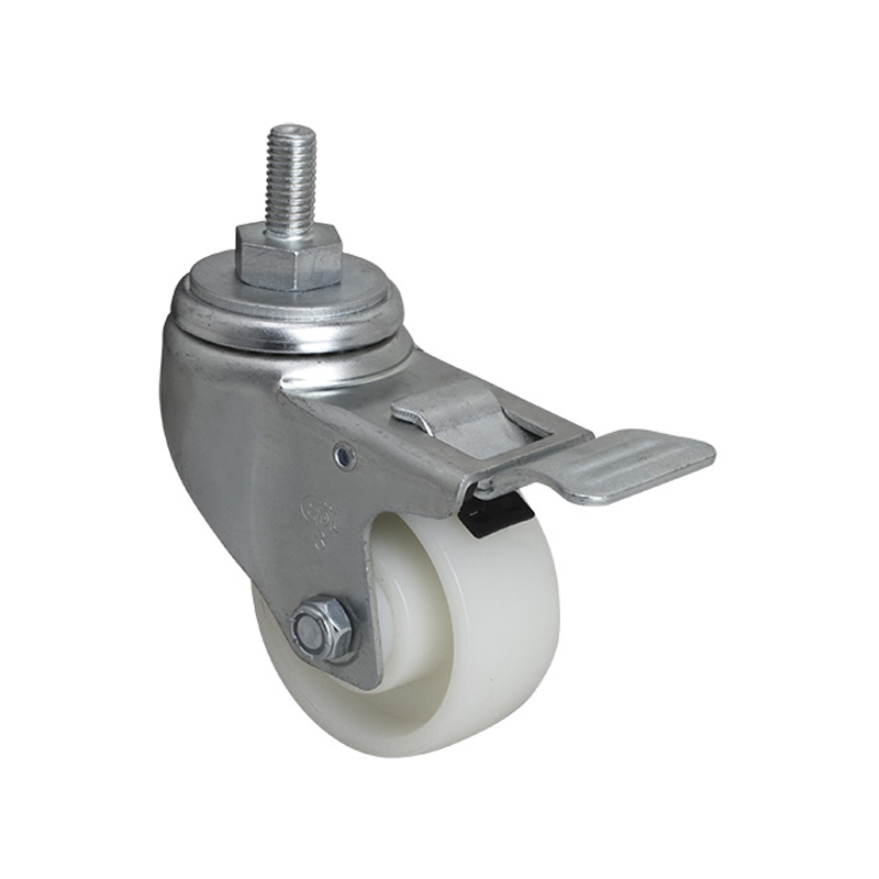 EDL Medium 3" 130kg Threaded Al. Dual Brake TPA Caster 50143P-503-25