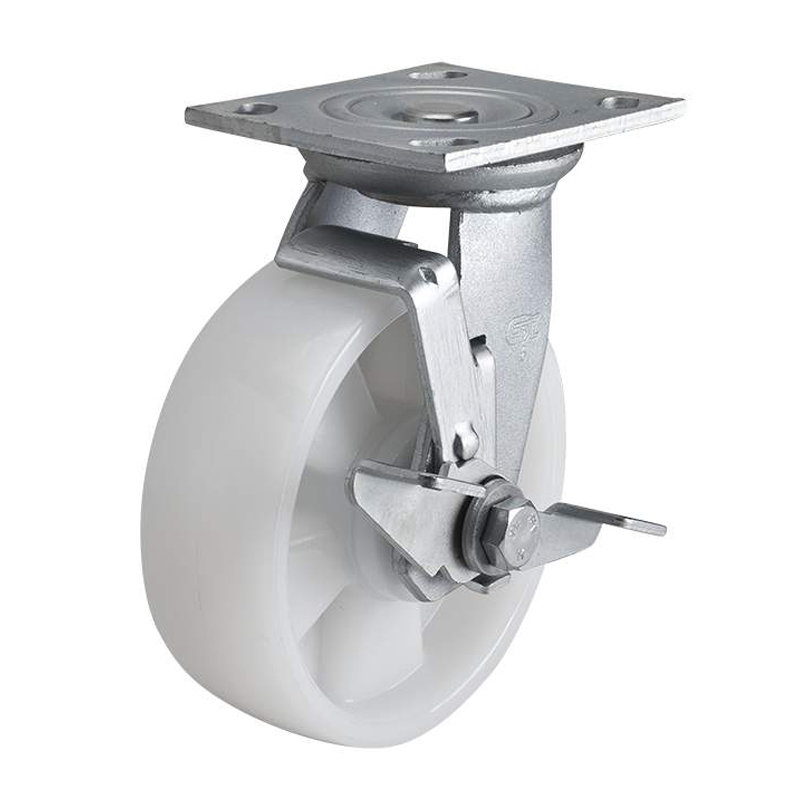 EDL Heavy 6'' 420kg Plate Side Wheel Brake TPA Caster 73126C-736-26/C