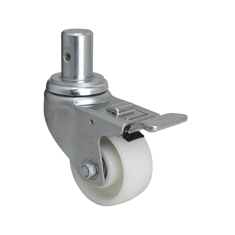 EDL Medium 3" 150kg Stem Al. Dual Brake TPA Caster 50163P-503-26