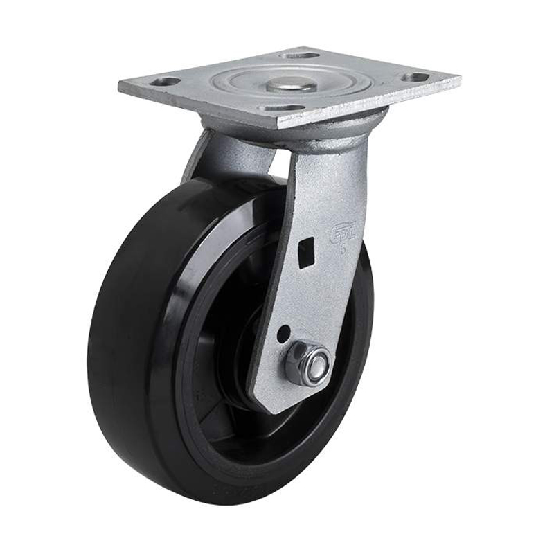 EDL Heavy 6'' 380kg Plate Swivel PU Caster 73116-736-66