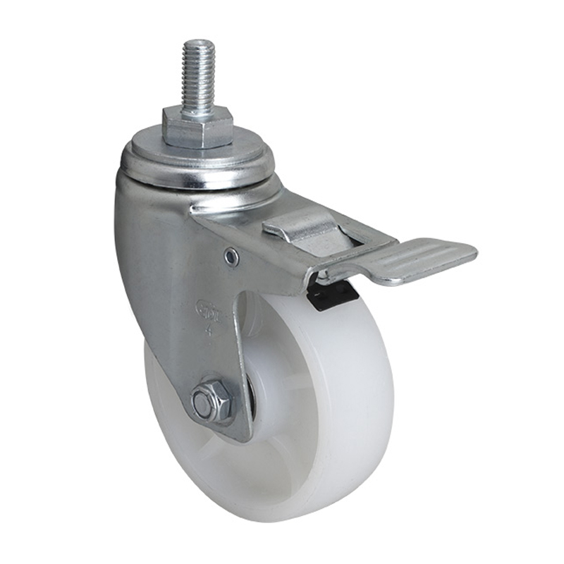 EDL Medium 4'' 150Kg Threaded Al. Dual Brake TPA Caster 50144P-504-26