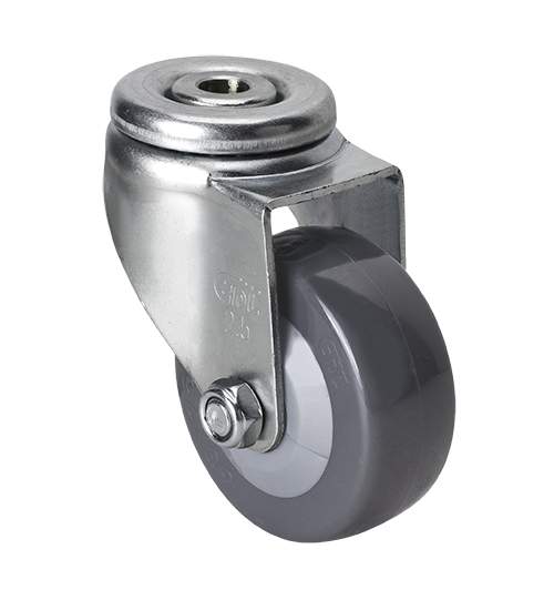 EDL Light 2.5'' 80kg Bolt Hole Swivel PU Caster 361725-3625-74