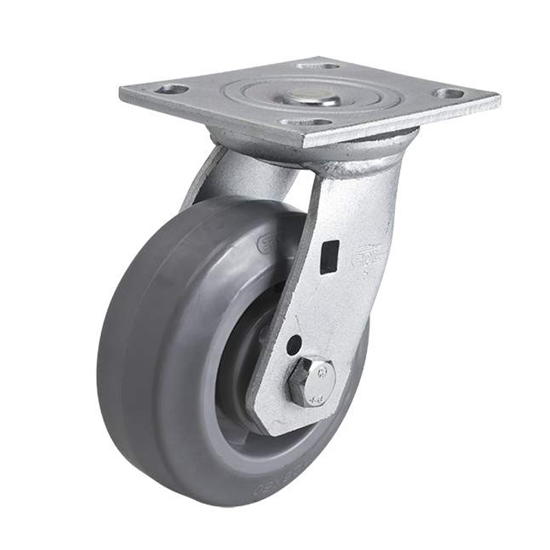 EDL Heavy 5'' 300kg Plate Swivel TPE Caster 73115-735-56