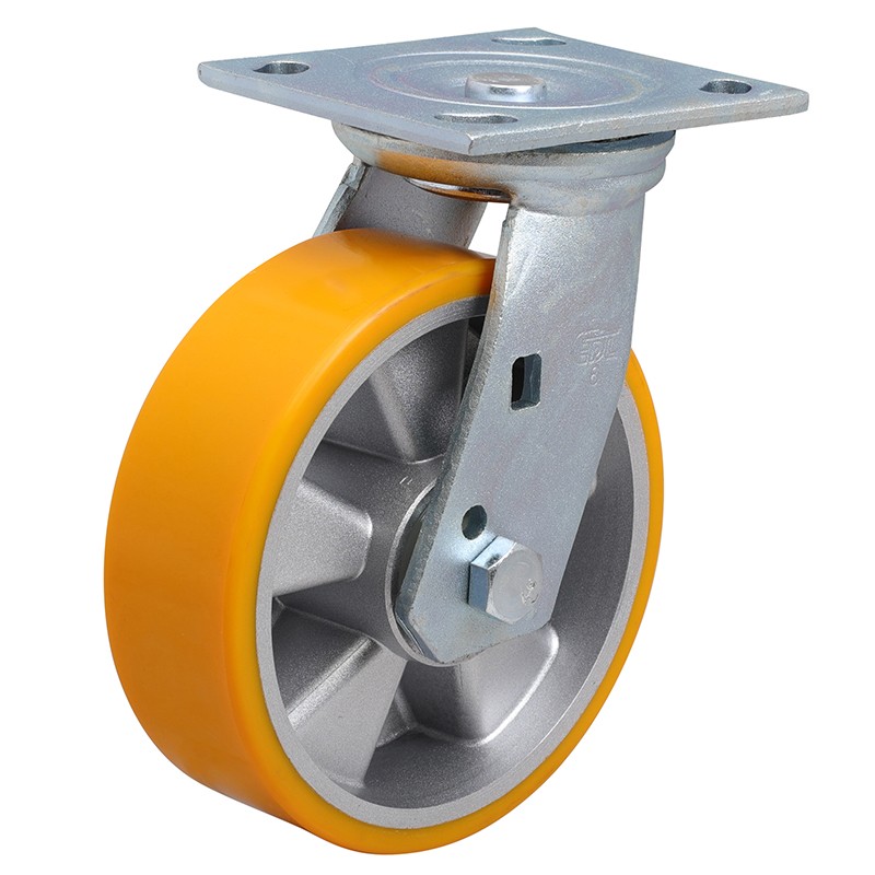 EDL Heavy 6'' 460kg Plate Swivel TPU Caster 73116-736-86A