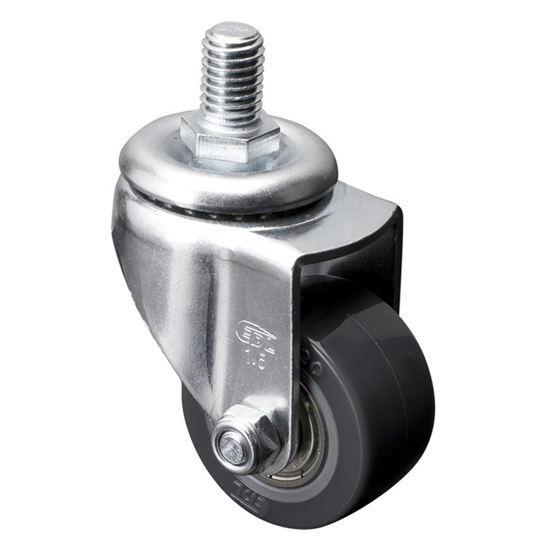 EDL Mini 1.5'' 40kg Threaded Swivel PU Caster 261315-2615-76