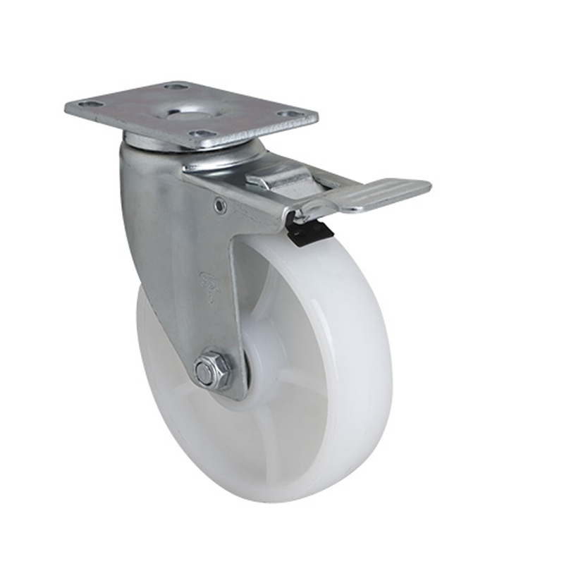 EDL Medium 5" 150Kg Plate Al. Dual Brake TPA Caster 50125P-505-26