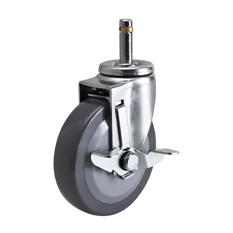 EDL Light 4'' 70kg Stem Side Wheel  PU caster 36164C-364-74/C