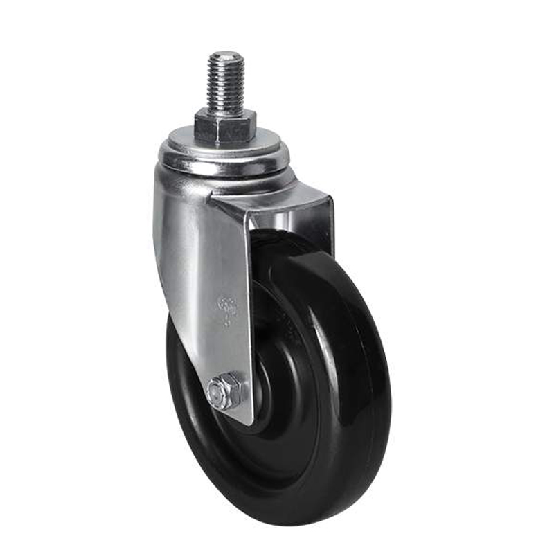 EDL Medium 5'' 120Kg Threaded Swivel PU Caster 50135-505-65