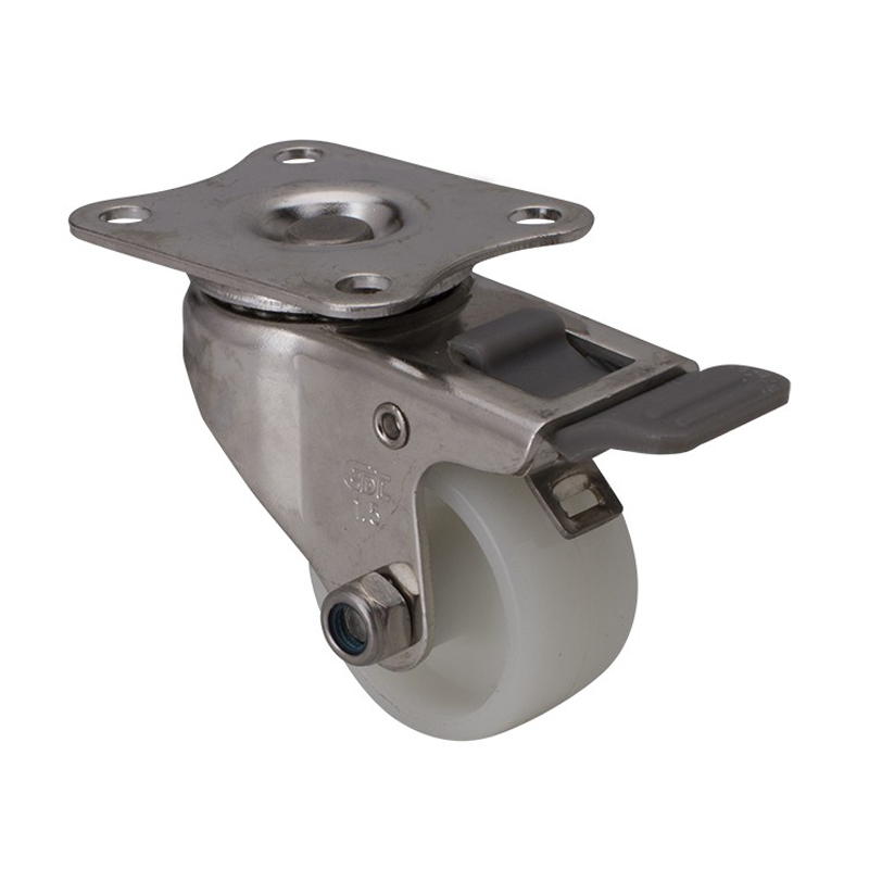 EDL Stainless Steel Mini 1.5'' 45kg Plate Brake PA Caster S267215H-S2615-23