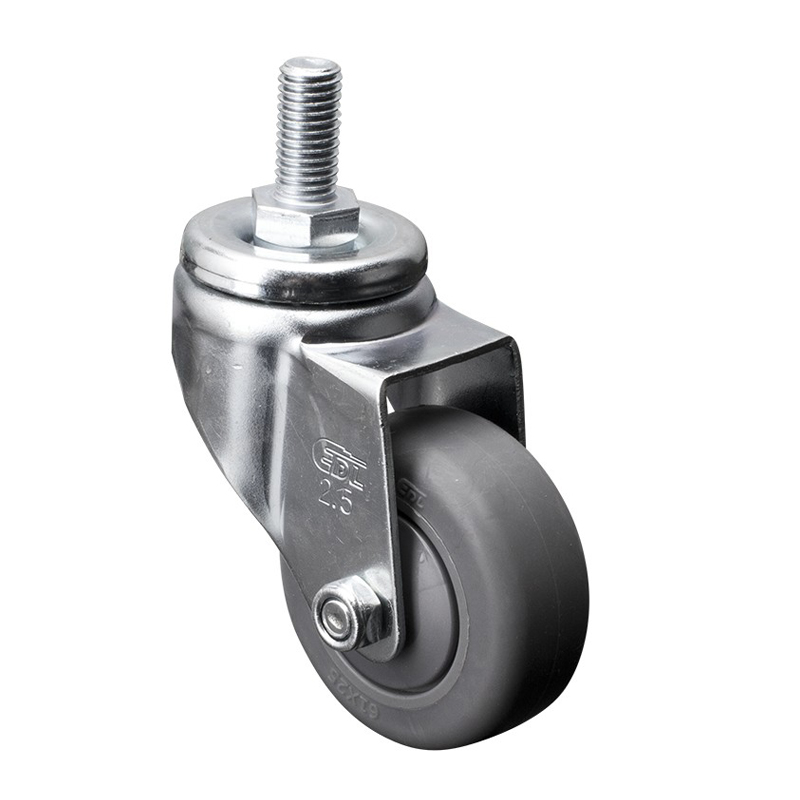 EDL Light 2.5'' 70kg Threaded Swivel TPE Caster 371325-3725-57