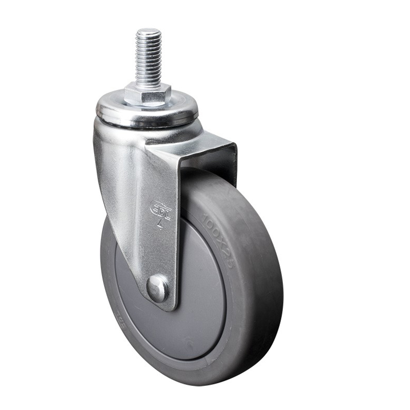 EDL Light 4'' 70kg Threaded Swivel TPE Caster 37134-374-57