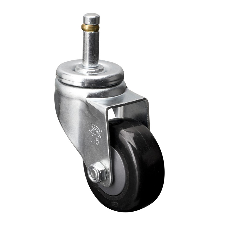 EDL Light 2.5'' 70kg Stem Swivel PU Caster 371525-3725-67