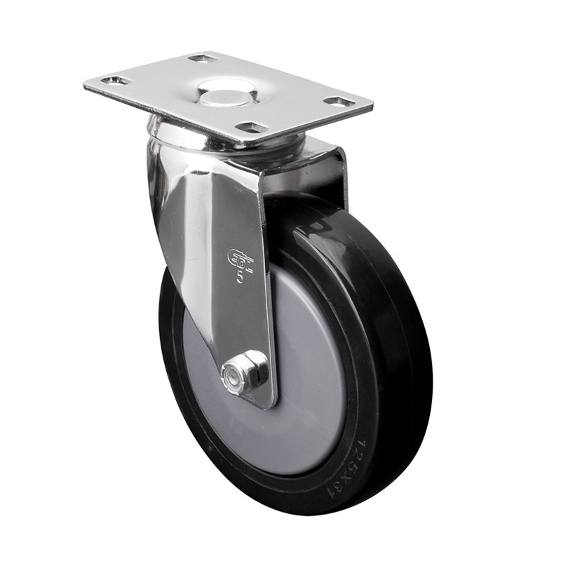 EDL Medium 5'' 110Kg Plate Swivel PU Caster 57215-575-67