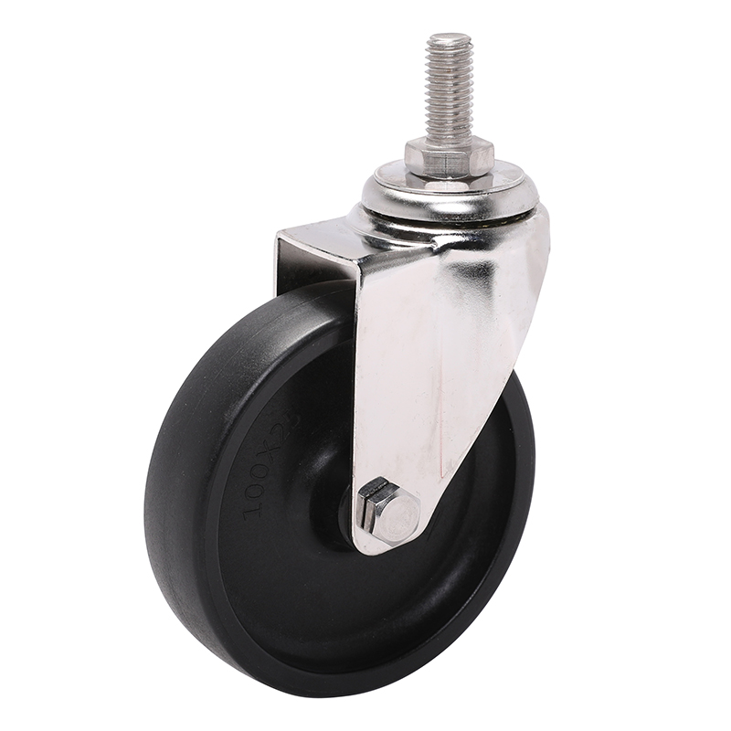 EDL Stainless Steel Light 4'' 70kg Threaded Swivel PO Caster S34734-S344-03