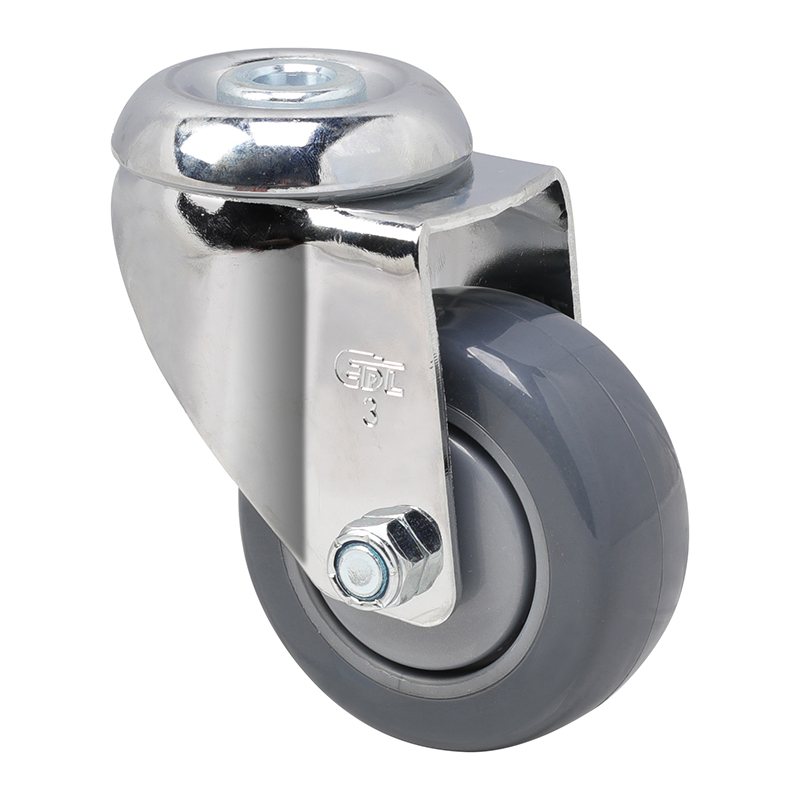 EDL Medium 3'' 130Kg Bolt Hole Swivel PU Caster 57273-573-77