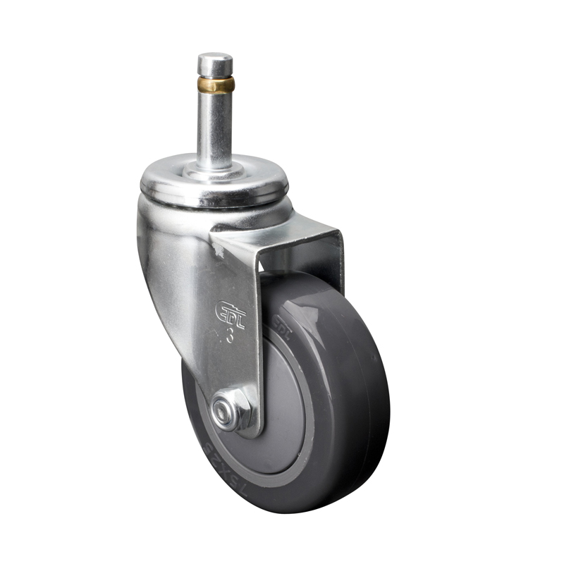 EDL Light 3'' 80kg Stem Swivel PU Caster 37153-373-77