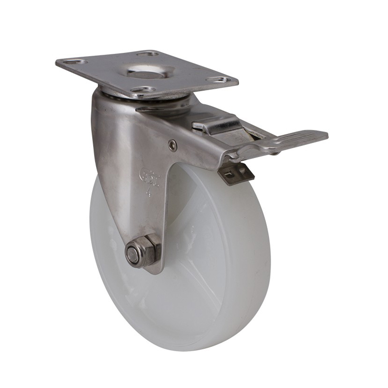 EDL Stainless Steel Light 4'' 80kg Plate Brake TPA Caster S34724L-S344-23