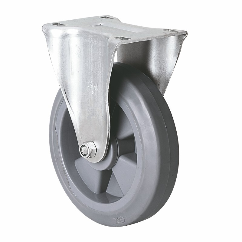 EDL Heavy 8" 350kg Rigid TPE Caster 77108-708-56/M12X80