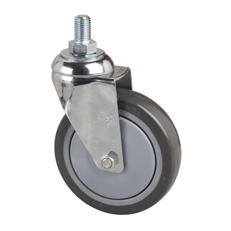 EDL Medium 5'' 130Kg Threaded Swivel PU Caster  57235-575-77