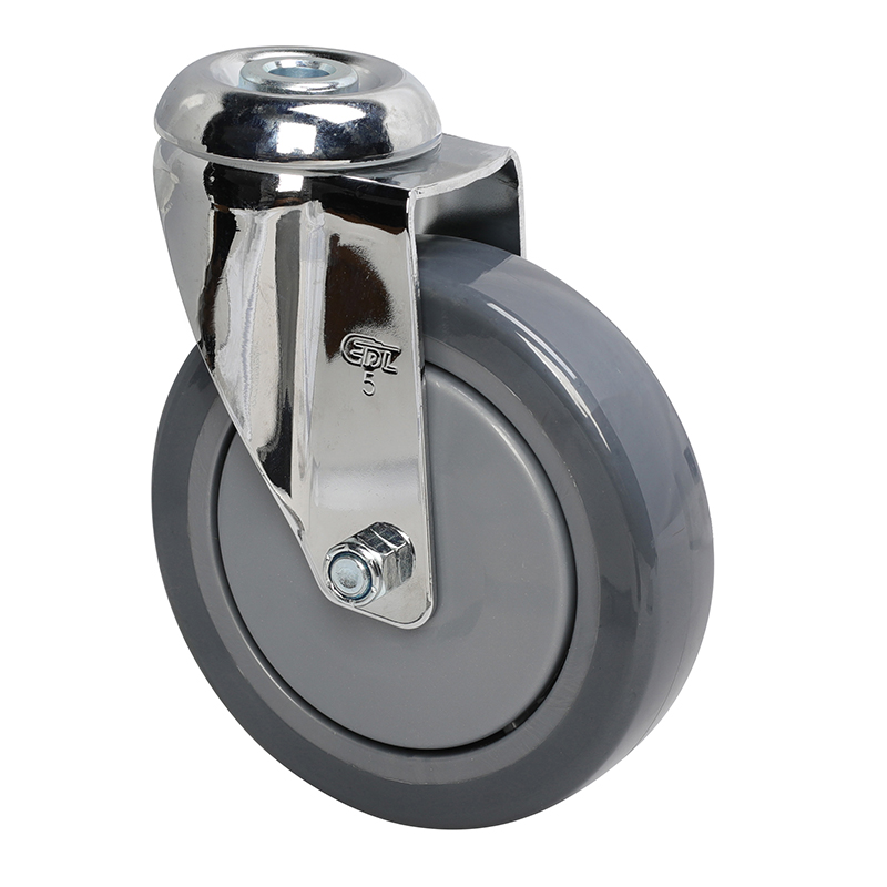 EDL Medium 5'' 130Kg Bolt Hole Swivel PU Caster 57275-575-77