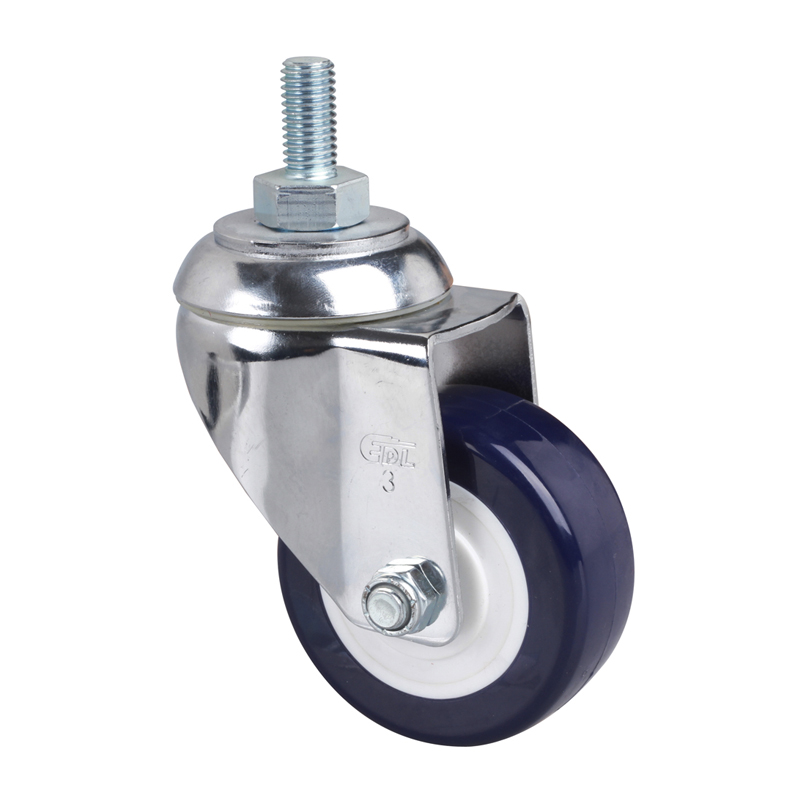 EDL Medium 3'' 130Kg Threaded Swivel TPU Caster  57233-573-87