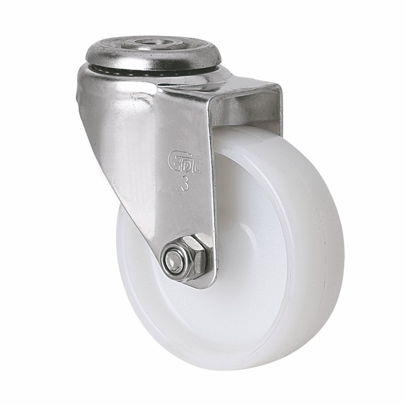 EDL Stainless Steel Light 3'' 80kg Bolt Hole Swivel TPA Caster S34773-S343-23