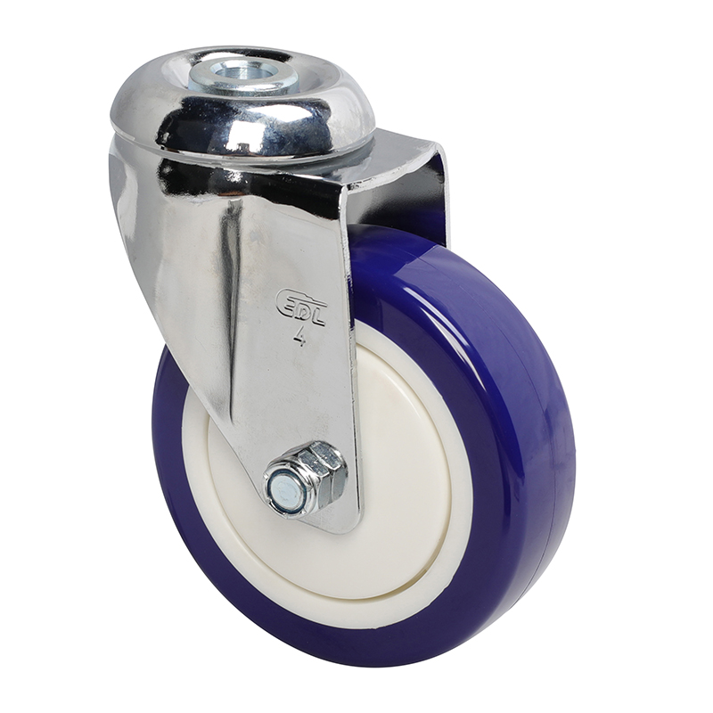 EDL Medium 4'' 130Kg Bolt Hole Swivel TPU Caster 57274-574-87