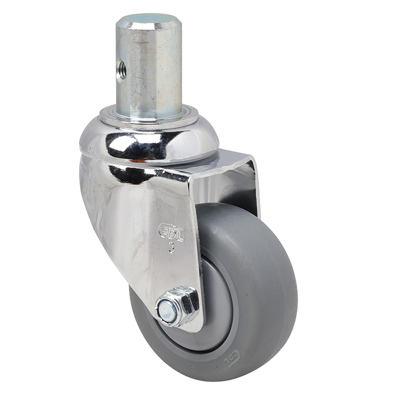 EDL Medium 3'' 110Kg Stem Swivel TPE Caster 57253-573-57