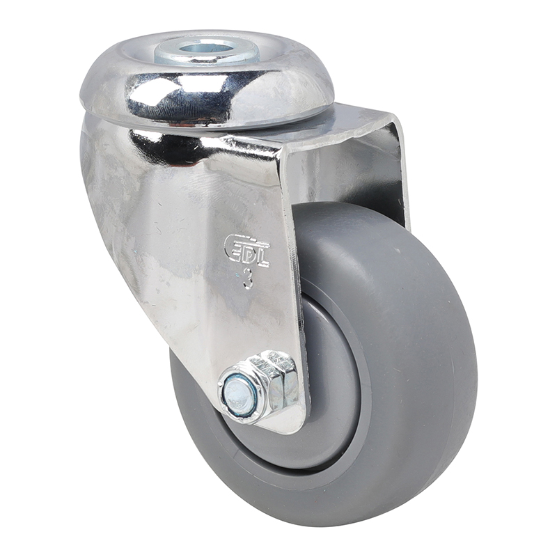 EDL Medium 3'' 110Kg Bolt Hole Swivel TPE Caster 57273-573-57