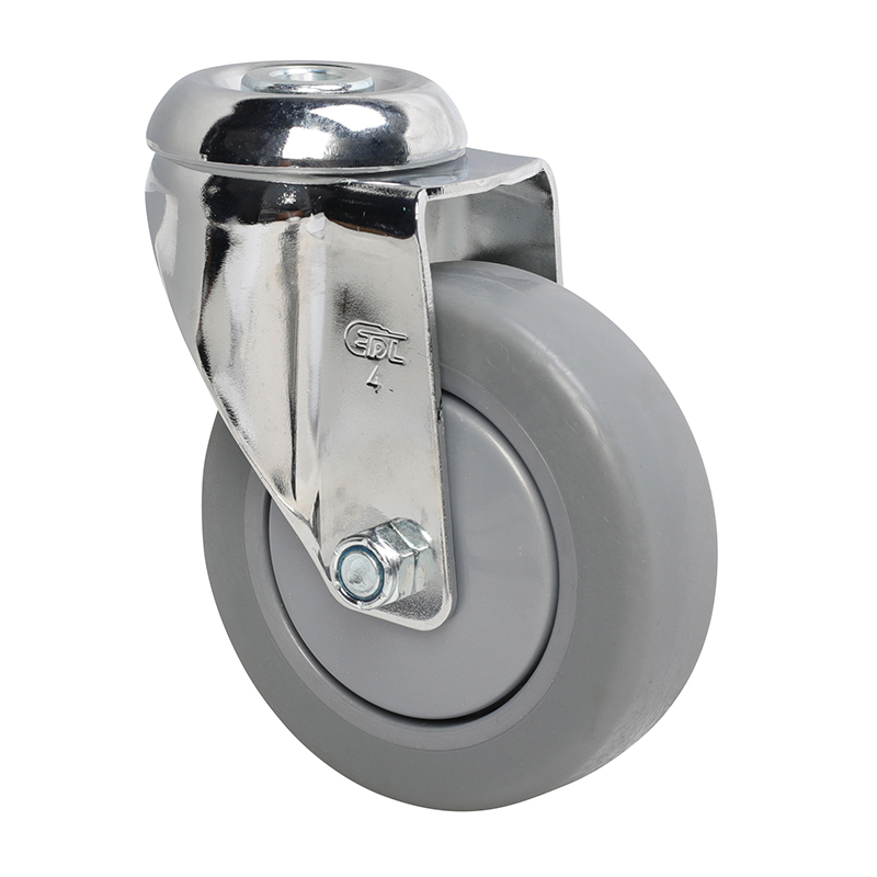 EDL Medium 4'' 110Kg Bolt Hole Swivel TPE Caster 57274-574-57