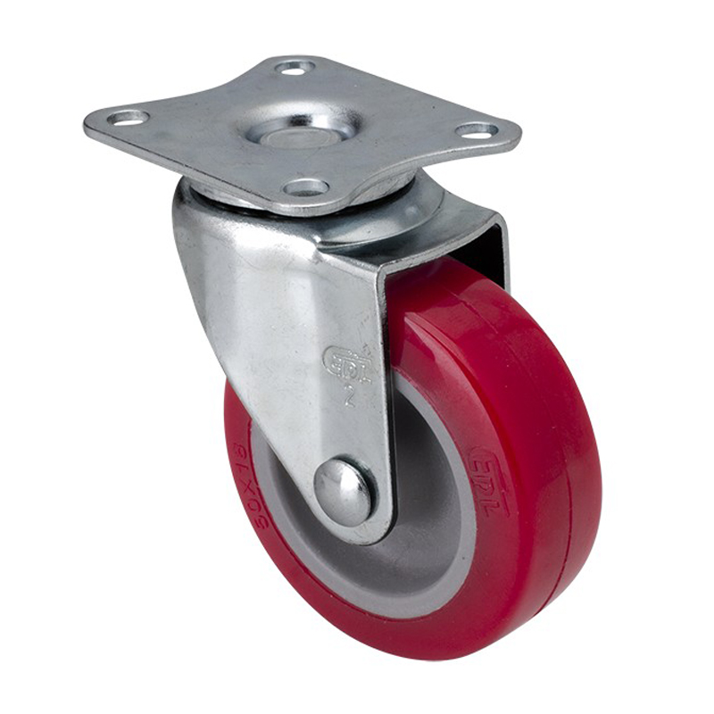 EDL Mini 2'' 30kg Plate Swivel TPU Caster 20112-202-82