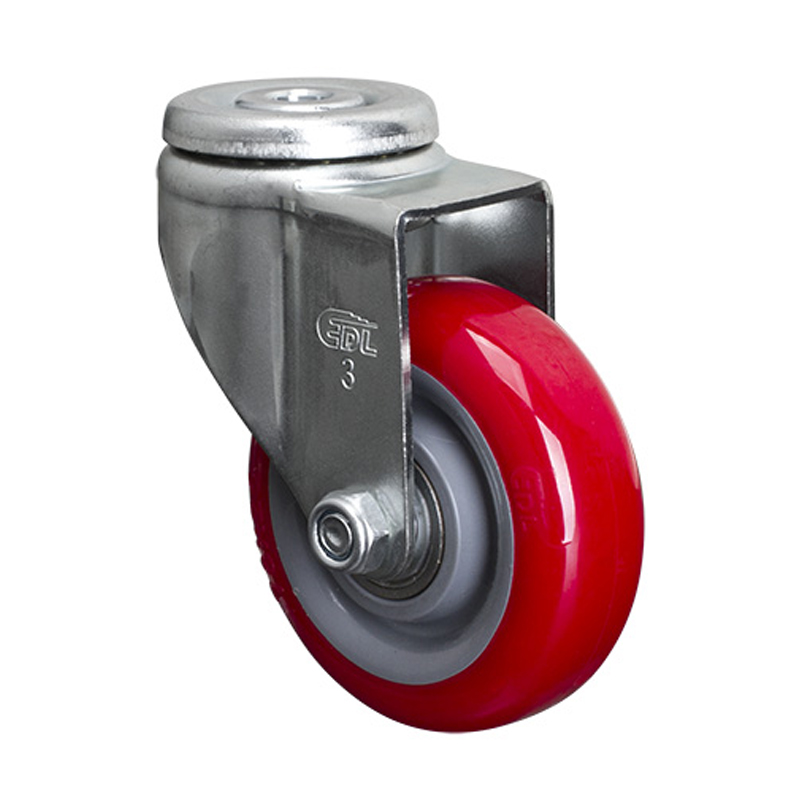 EDL Light 3'' 80kg Bolt Hole Swivel TPU caster 36173-363-86