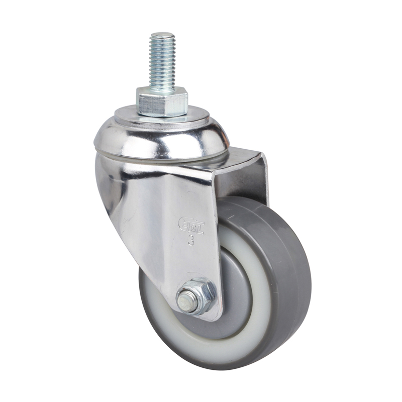 EDL Medium 3'' 130Kg Threaded Swivel TPU Caster  57233-573-87N