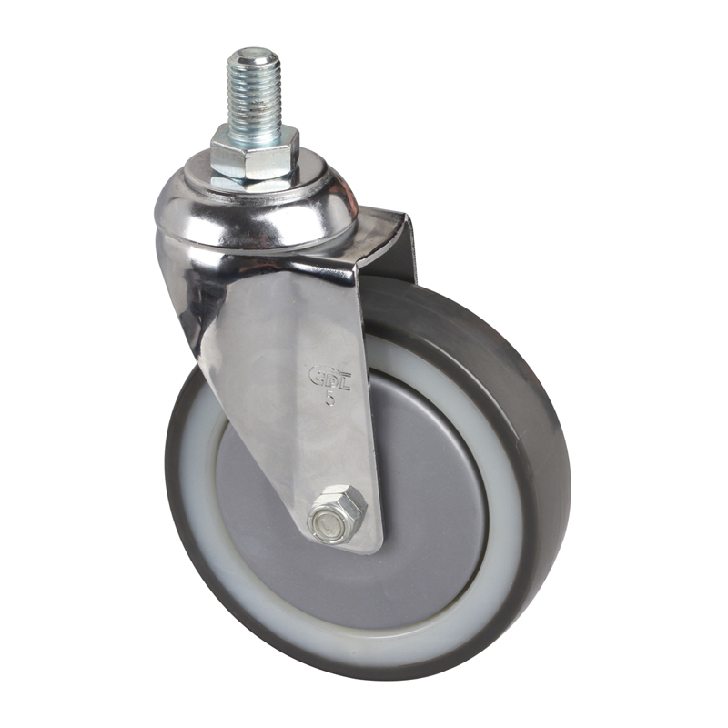 EDL Medium 5'' 130Kg Threaded Swivel TPU Caster  57235-575-87N