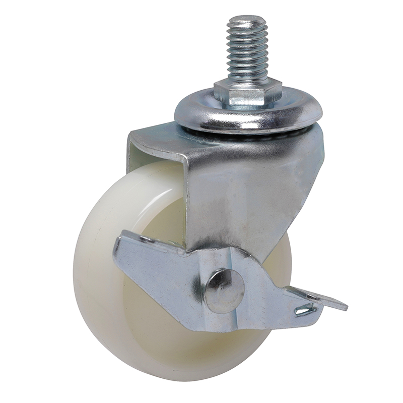 EDL Mini 2'' 50kg Threaded Axle Brake TPA Caster 22142A-222-22/A