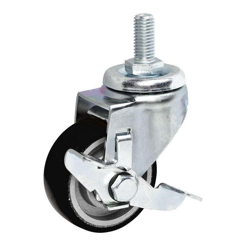 EDL Anti-electrostatic2.5'' 65kg Threaded Brake TPU Caster 361425C-A3625-86A/C