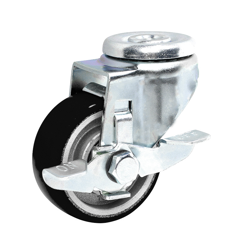 EDL Anti-electrostatic 2.5''65kg Bolt Hole Brake TPU Caster 361825C-A3625-86A/C