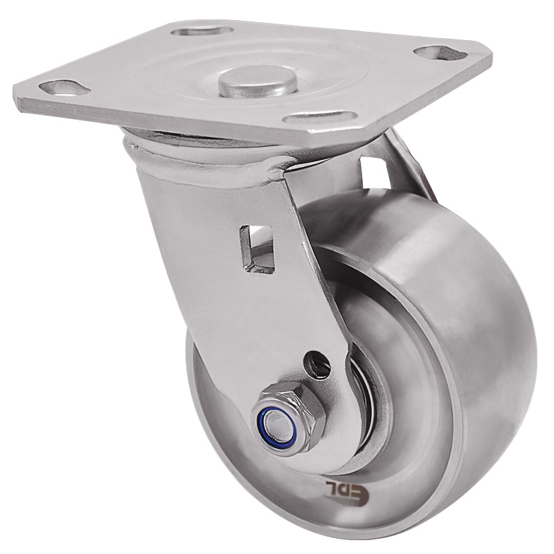 EDL Full-Stainless Steel Heavy 4'' 300kg Plate Swivel SS Caster S71714-S714-S6