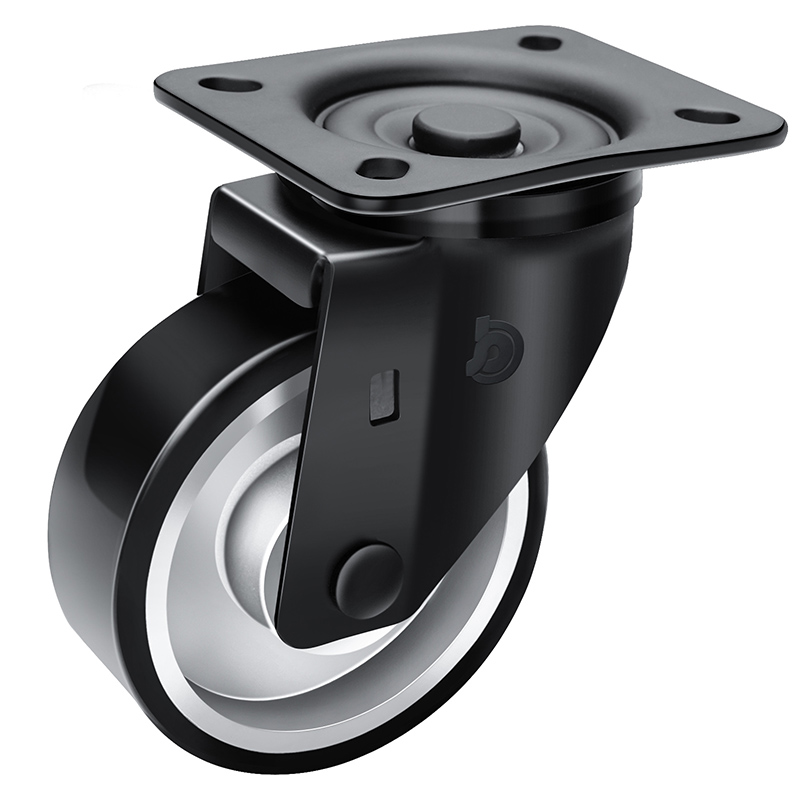 JARABO High-powered Medium 4" 300kg Plate Swivel TPU Caster J64514-A644-86A