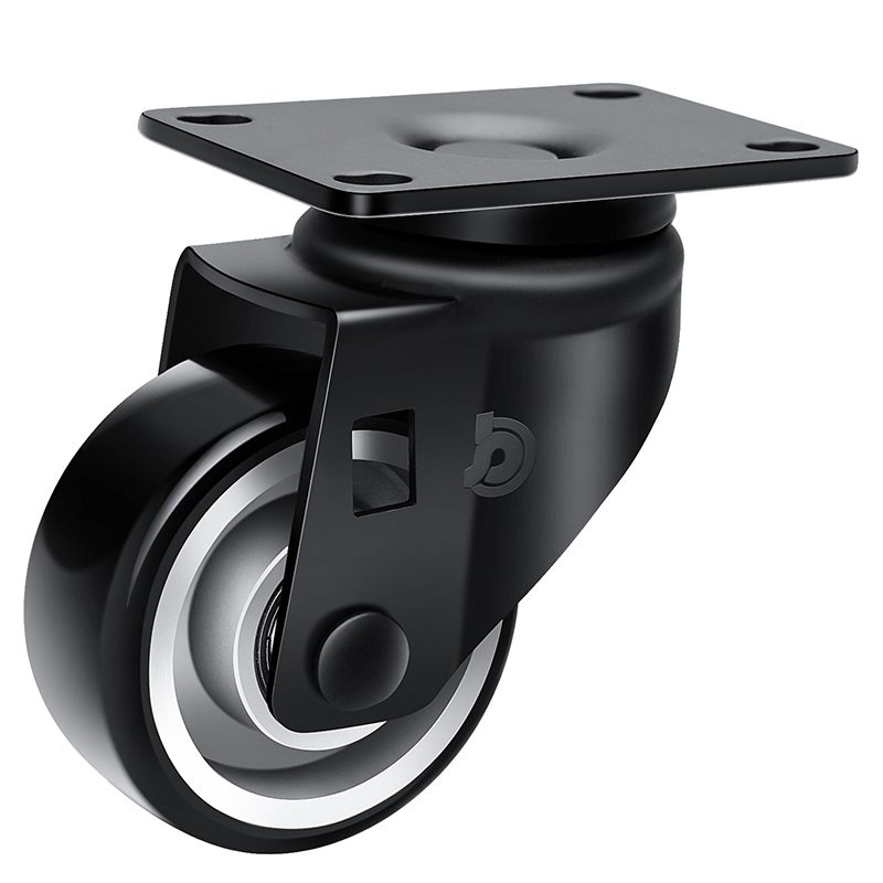 JARABO High-powered Medium 3" 90kg Plate Swivel TPU Caster J50513-A503-86A