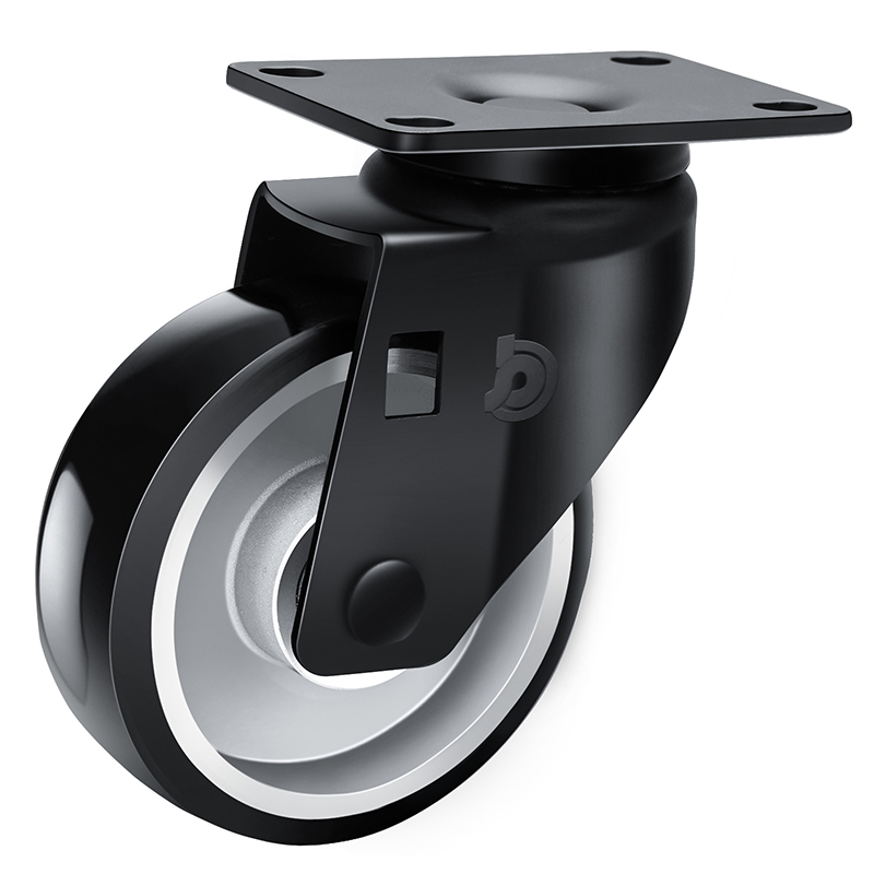 JARABO Antistatic Medium 4 110kg Plate Swivel TPU Caster J50514-A504-86A