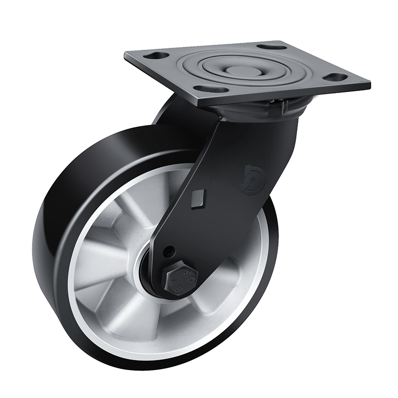 JARABO High-powered heavy 6"460kg Plate Swivel TPU Caster J73516-A736-86A