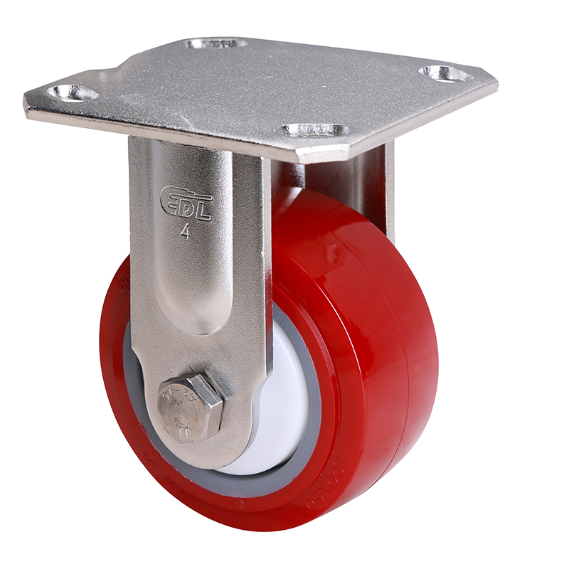 EDL Stainless Steel Heavy 4'' 350kg Rigid TPU Caster S71704-S714-85