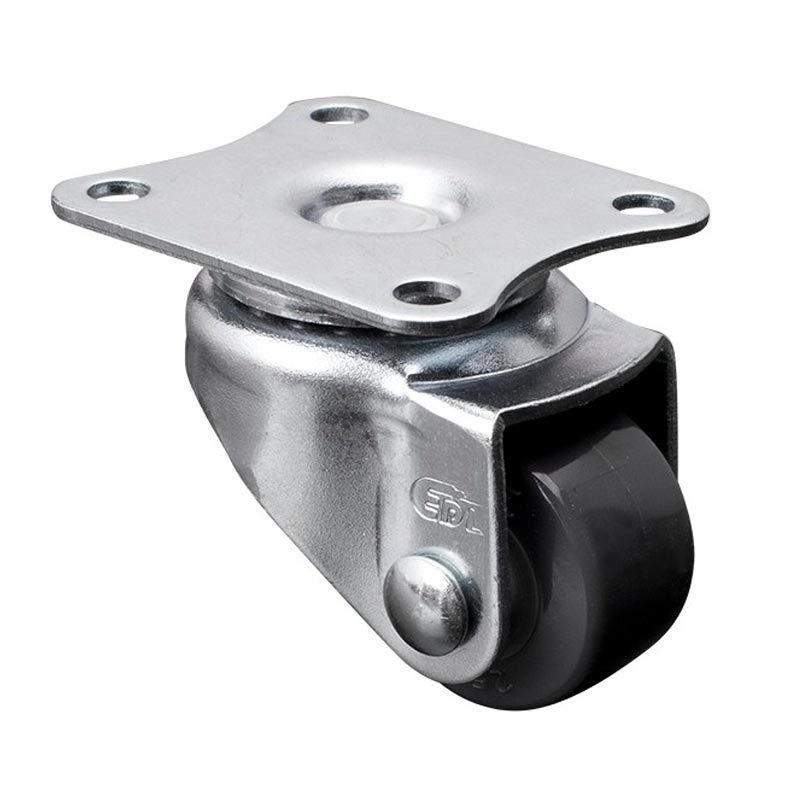 EDL Mini 1'' 30kg Plate Swivel PU Caster 20111-201-72