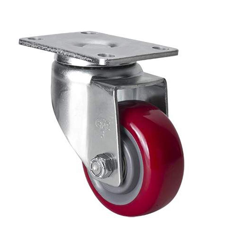 EDL Medium 3" 150kg Plate Swivel TPU Caster 50113-503-86