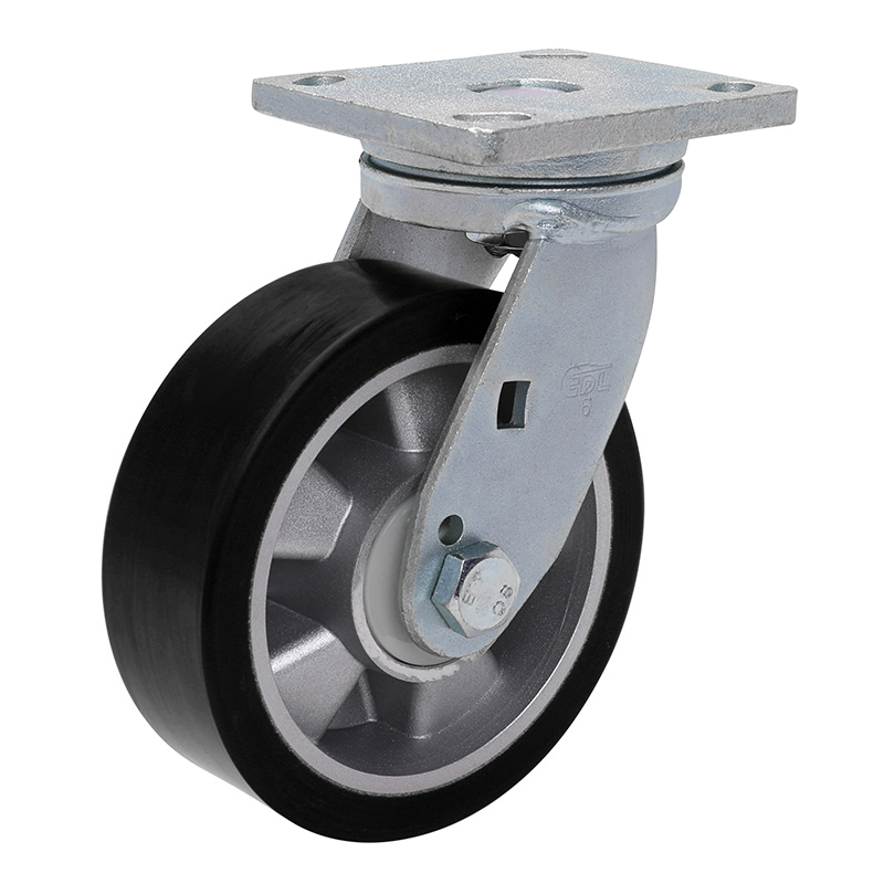 EDL Anti-electrostatic Heavy 6" 750kg Plate Swivel TPU Caster 78116-A786-86A