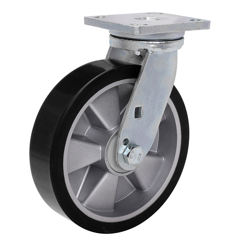 EDL Anti-electrostatic Heavy 8" 800kg Plate Swivel TPU Caster 78118-A788-86A