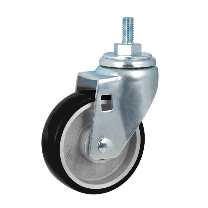 EDL Anti-electrostatic Medium 4'' 150kg Threaded Swivel TPU Caster 50134-A504-86A