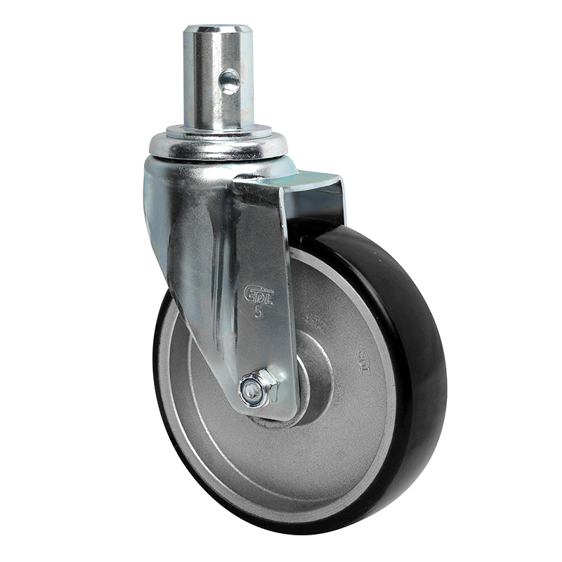 EDL Anti-electrostatic Medium 5" 150kg Stem Swivel TPU Caster 50155-A505-86A