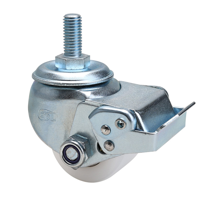 EDL Low Gravity 2"250kg Threaded Brake MC(PA) Machine Caster M41142E-M412-26